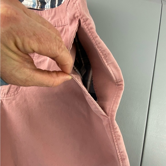 Vintage 1946 Washed Stoned & Beaten men's pink flat front shorts size 36 - Picture 4 of 15